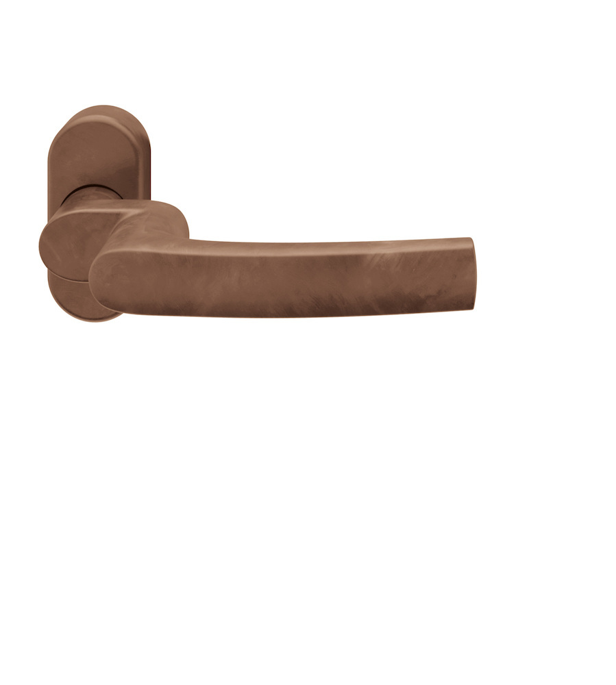 FSB Drücker-Halbgarnitur ohne Schlüsselrosette 06 1015, oval, VK 8 mm, Bronze