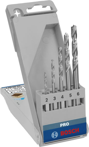 Bosch PRO Wood HSS Holzspiralbohrer-Set. 5-tlg.