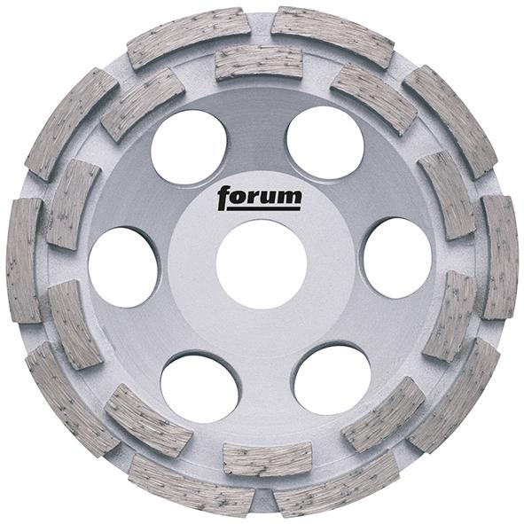 FORUM Diamant-Schleiftopf  125mm dop. belegt