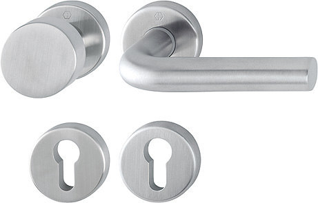 HOPPE Wechselgarnitur mit Rosetten Bonn E58/42KV/42KVS/150Z, Edelstahl