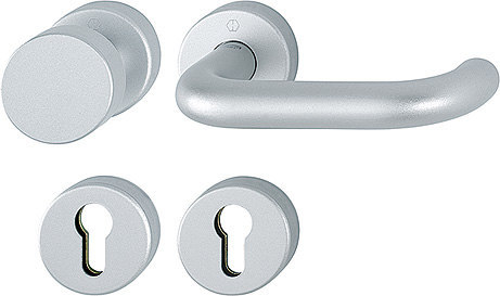 HOPPE FH Wechselgarnitur Paris mit Rosetten FS-58/42H/42HS/138, Aluminium