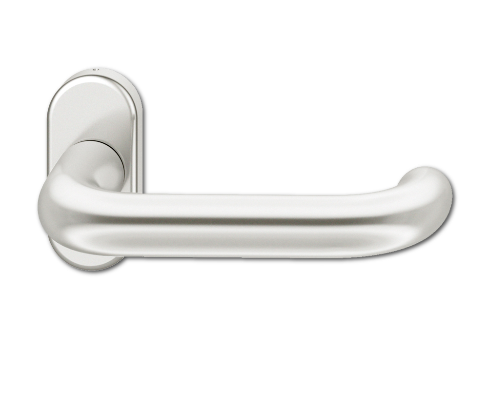 FSB Drücker-Halbgarnitur ohne Schlüsselrosette 09 1146, oval, VK 8 mm, Aluminium