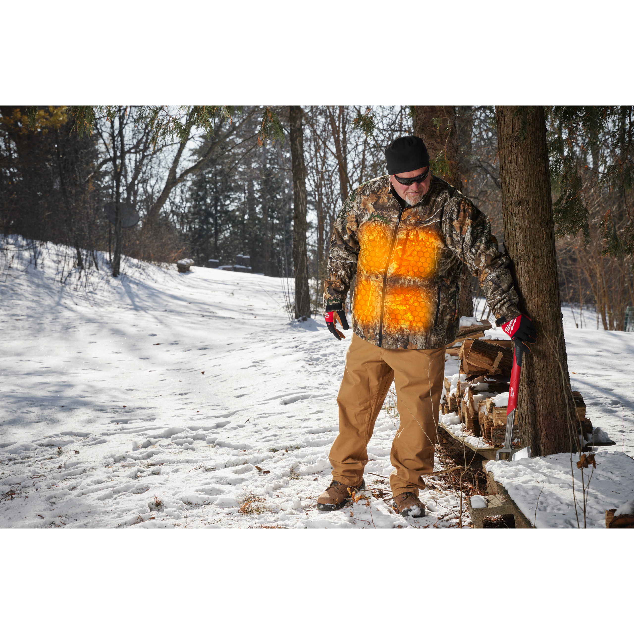 Milwaukee Akku-Heiz-Jacke 12 V Herren Camouflage, ohne Akku u. Ladegerät M12 HJCAMO7-0 (XXXL)