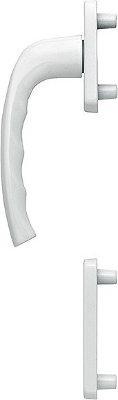 HOPPE Fenstertür-Halbgarnitur New York 0810/961N/962NS, N 10, Profilzylinder gelocht