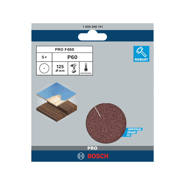 Bosch EXPERT C470 Schleifpapier ohne Löcher für Winkelschl. und Bohrer, 125&nbsp;mm, G 320, 50-tlg.