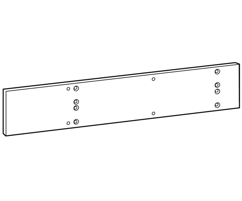 Montageplatte DORMA für Obentürschließer TS 83, Gr.7, Aluminium