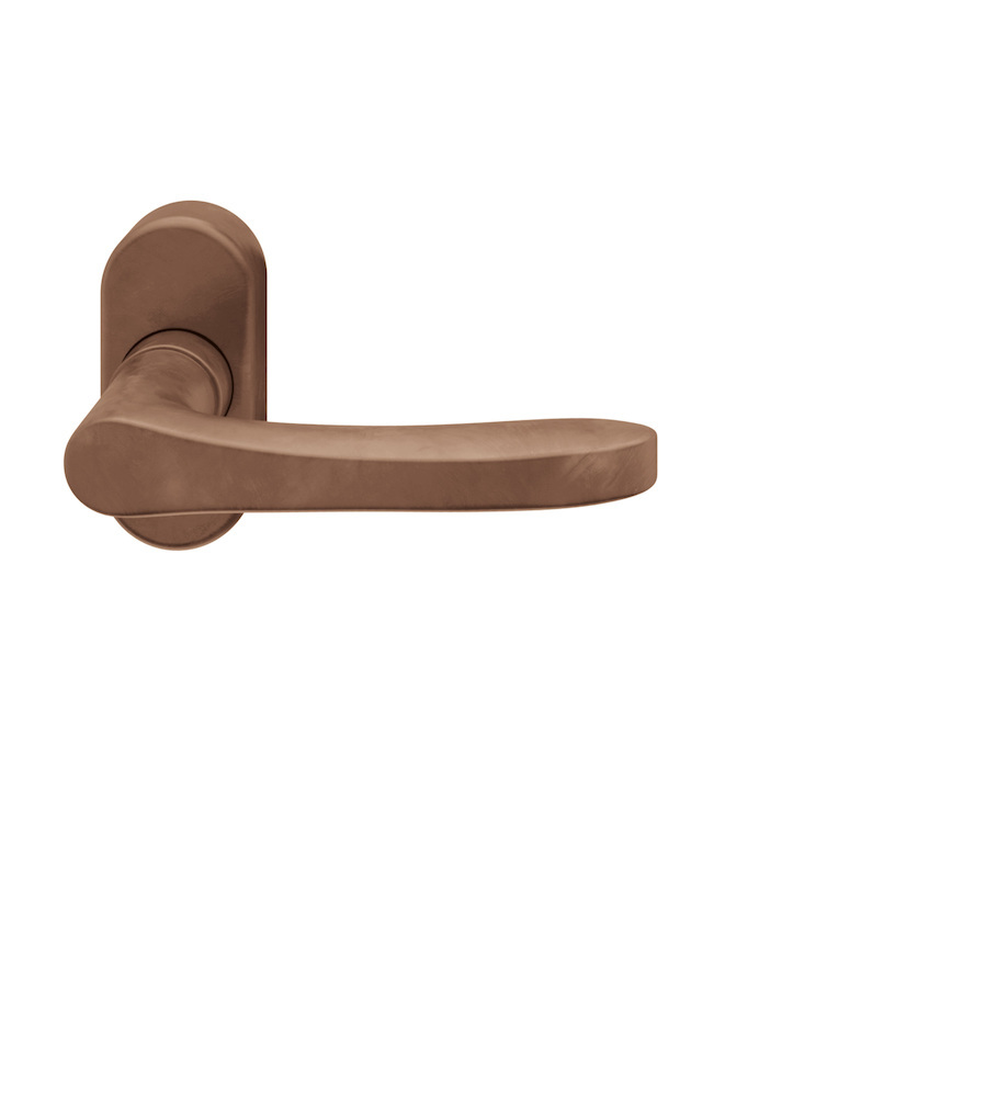 FSB Drücker-Halbgarnitur ohne Schlüsselrosette 09 1106, oval, VK 8 mm, Bronze