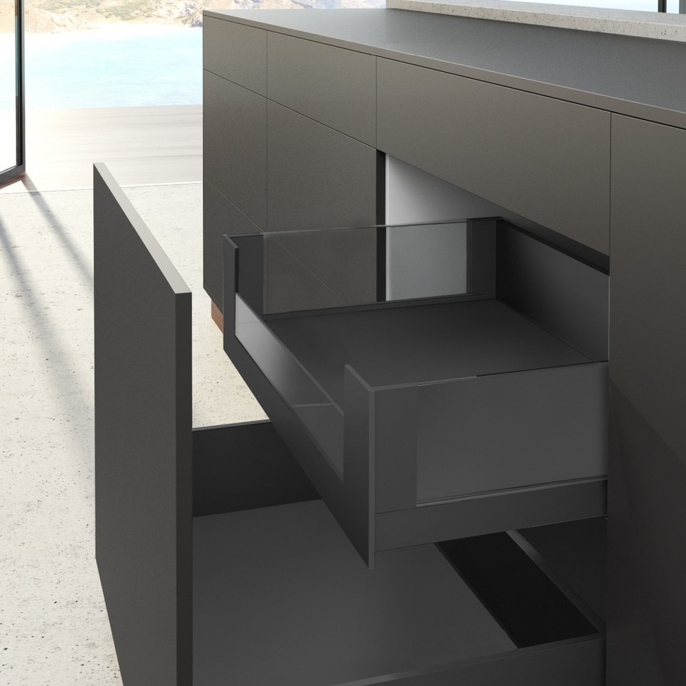 Hettich Schubkasten-Aluminiumprofil AvanTech YOU, Trägerprofil Länge 2000mm