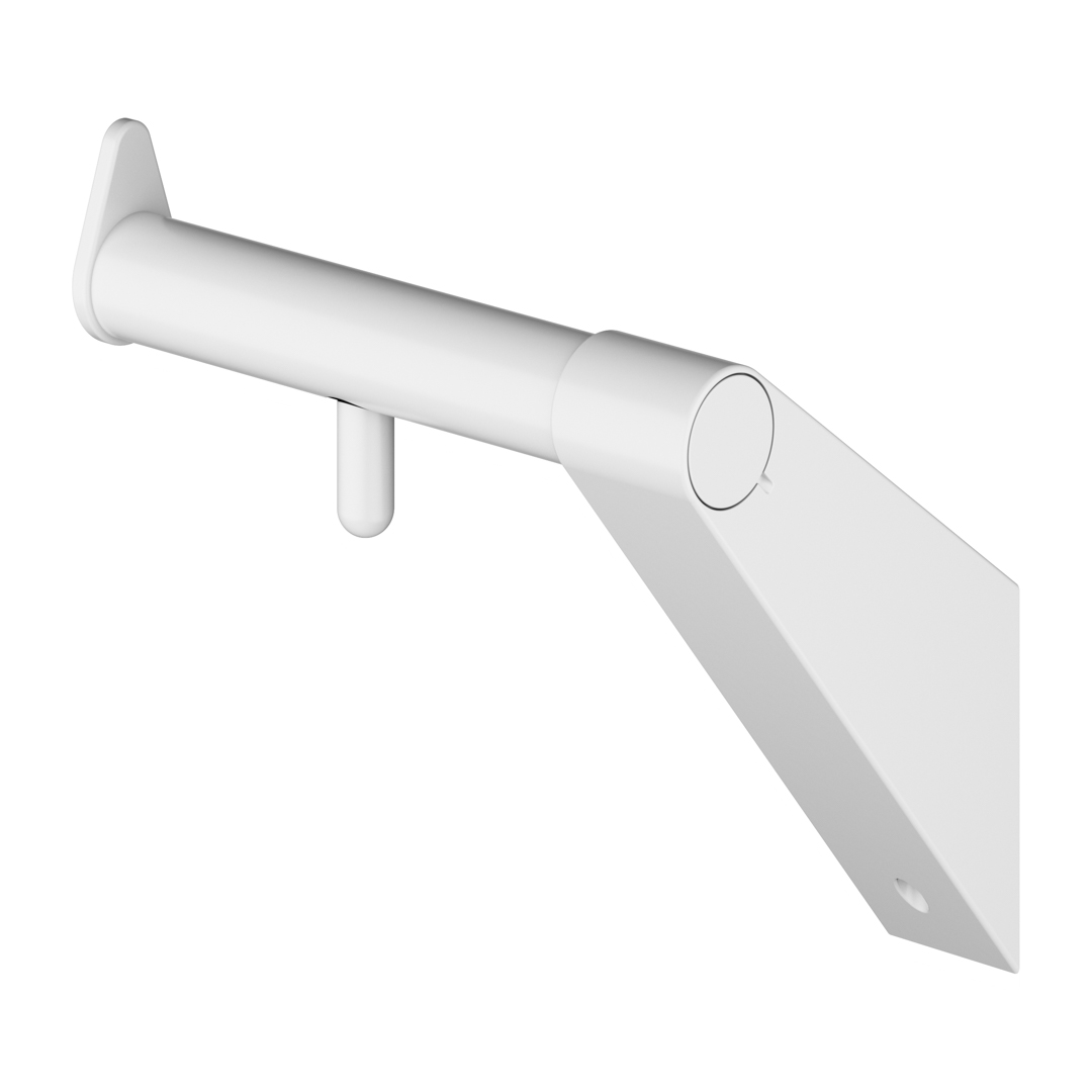 Wandhalter, Wandhalterung, Metallarm, Weiß, Montagewinkel