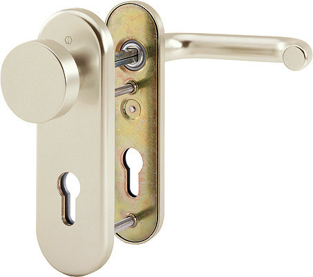 HOPPE Sicherheits-Wechselgarnitur Paris 58/3331K/353K-1/138L,KS ov.,12mm,ES1/PZ 72/8,F2,TS 37-42