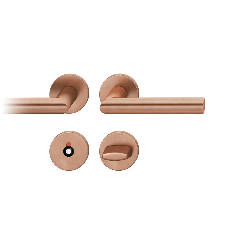 FSB Drückergarnitur mit Rosetten 72 1076, rund, mit Nocken, VK 8, AGL3, Bronze