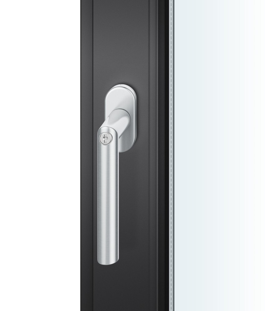 Türgriff, Türdrücker, Aluminium, Schwarz, Fenster/Haustür-Handle
