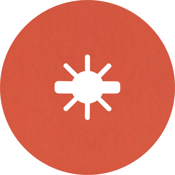 Bosch EXPERT R782 Prisma Ceramic X-LOCK Fiberscheibe, 115 mm, 22,23 mm, K 60, 25 Stk.