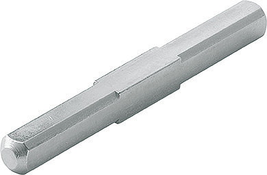 HOPPE Vollvierkantstift, beidseitig abgerundet, Eisen