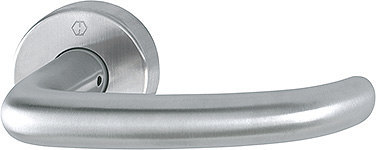 HOPPE Drücker-Halbgarnitur San Francisco ohne Schlüsselrosette E1301Z/42H, VK10, mit Stütznocken, Edelstahl