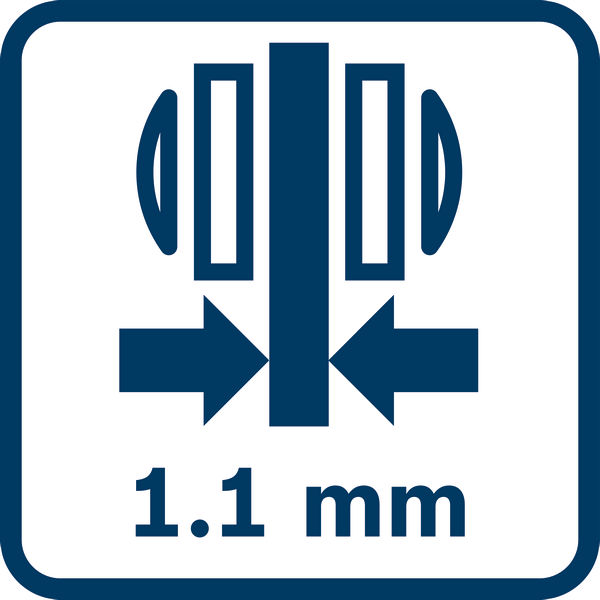 Symbol, breite, 1.1 mm, stascheneinheit, metall, werkzeug