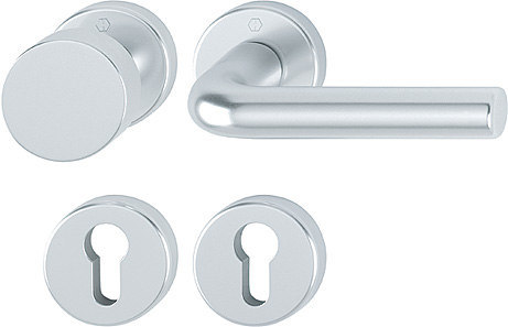 HOPPE Wechselgarnitur mit Rosetten Bonn 58/42KV/42KVS/150, Aluminium