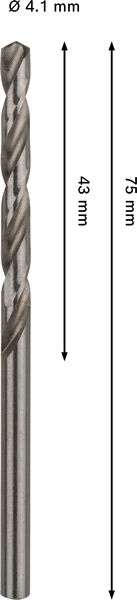 Bild der Produktabmessungen, bohrer, Bohrerdrehmeißel, Metallbohrer, Gewindebohrung?, Schneidwerkzeug