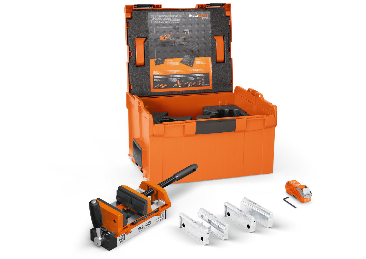 FEIN Magnetschraubstock mit Backenbreite von 100 mm  FEIN VersaMAG Schraubstock Set