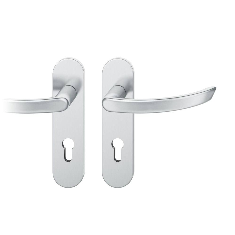 FSB FH Drückergarnitur mit Kurzschild 79 1119, AGL 3, Edelstahl