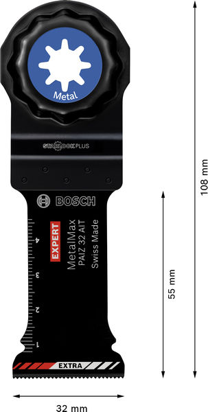 Bild der Produktabmessungen, Messwerkzeug, Mikrokaliper, Metall, Messlehre, Schweiz hergestellt