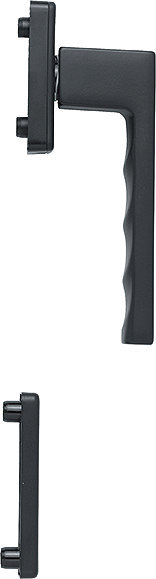 HOPPE Fenstertür-Halbgarnitur Toulon 0737/U34/51PNS, N 10, Profilzylinder gelocht