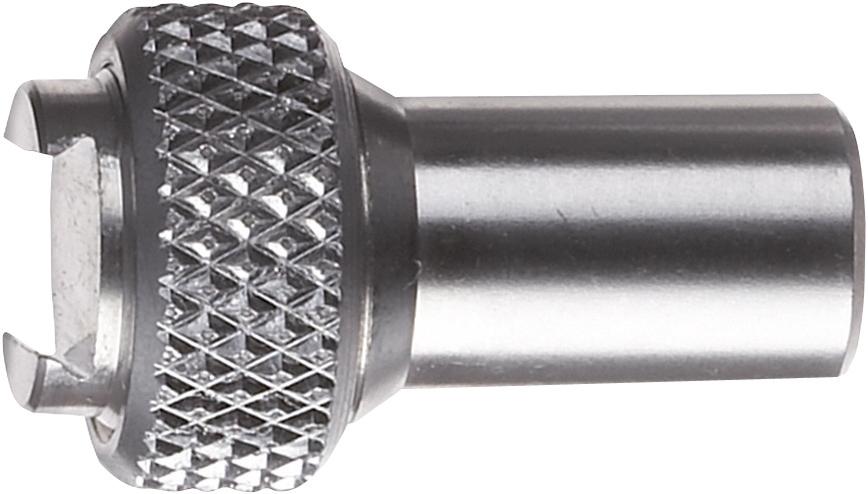 Einspannschaft KÄFER h6 für metrische Fühlhebel- Messgeräte mit Schwalben-Schwanzklemmung 8mm