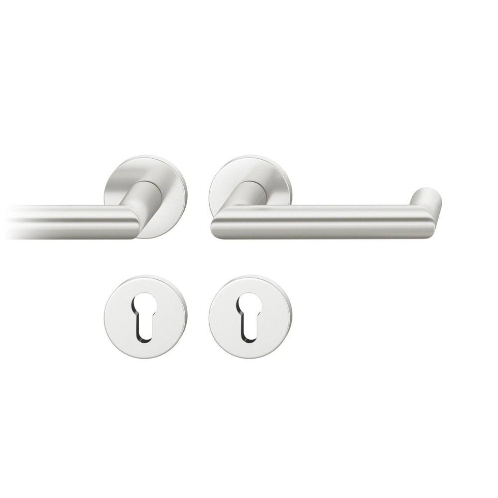 FSB Drückergarnitur mit Rosetten 72 1016, rund, mit Nocken, VK 8, AGL3, Aluminium