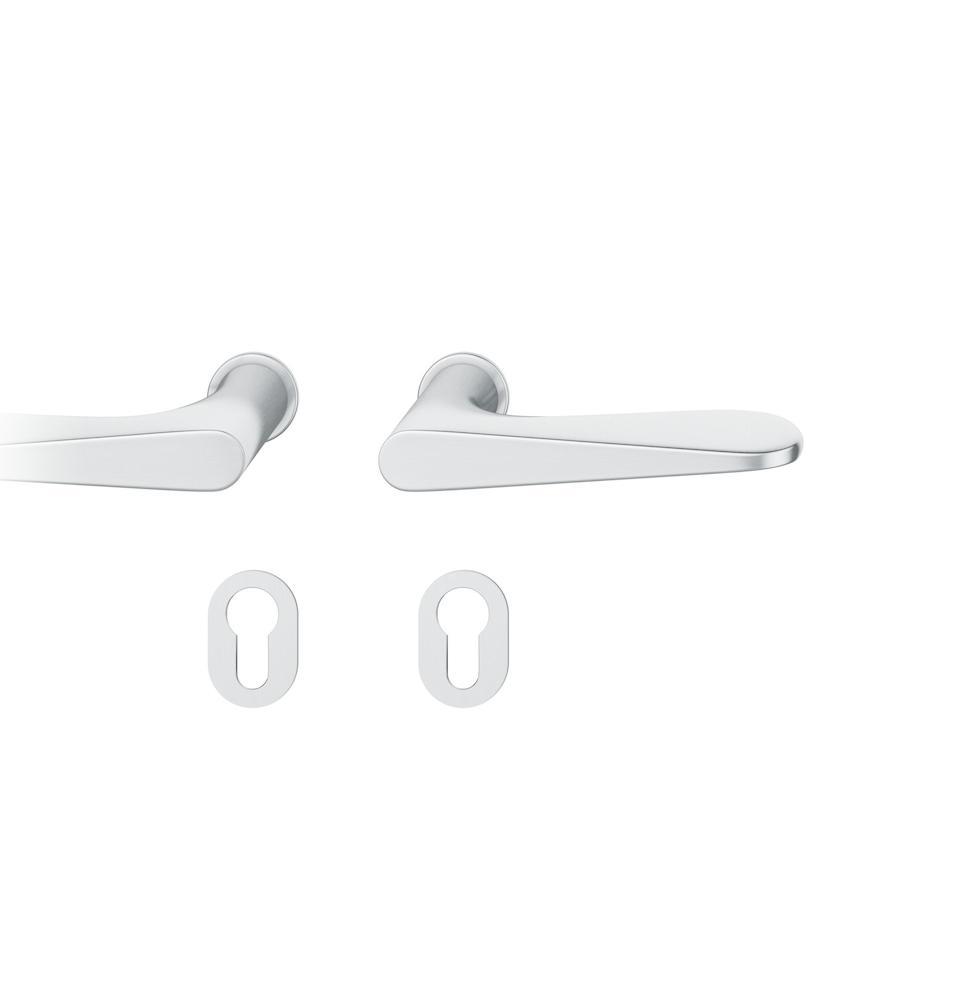 FSB Steckgriff-Drückergarnitur mit Rosetten 15 1144, rund, VK 8,5 mm, Edelstahl