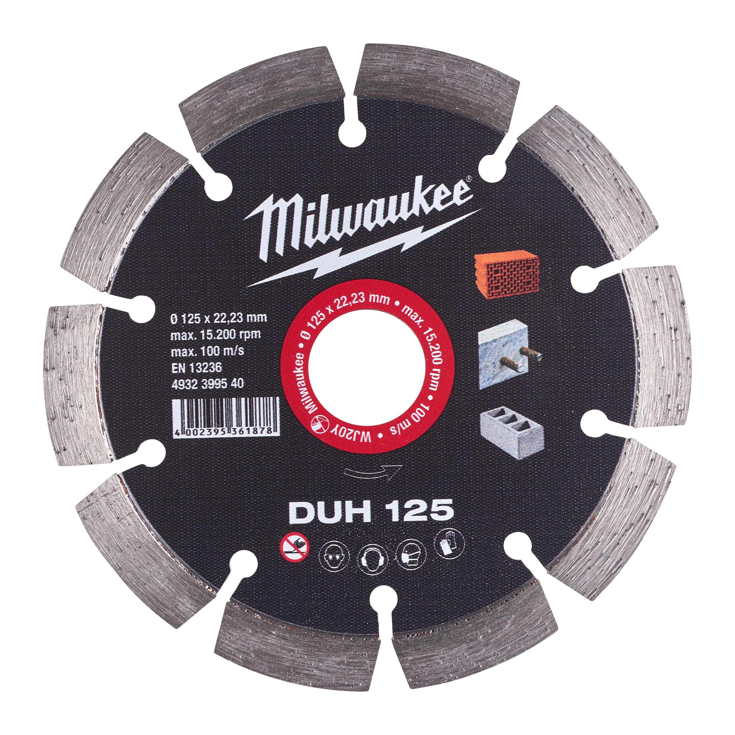 Milwaukee Diamanttrennscheibe für harte Materialien DUH 125 mm