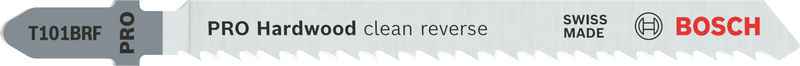 Bosch PRO Hardwood clean reverse T101BRF Stichsägeblatt, 100 mm, 25-tlg.