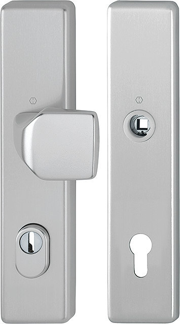 HOPPE Sicherheits-Wechselgarnitur 61G/2222ZA/2210,LS eck.,15mm,ES1,ZA/PZ92/10/8,F9,TS67-77