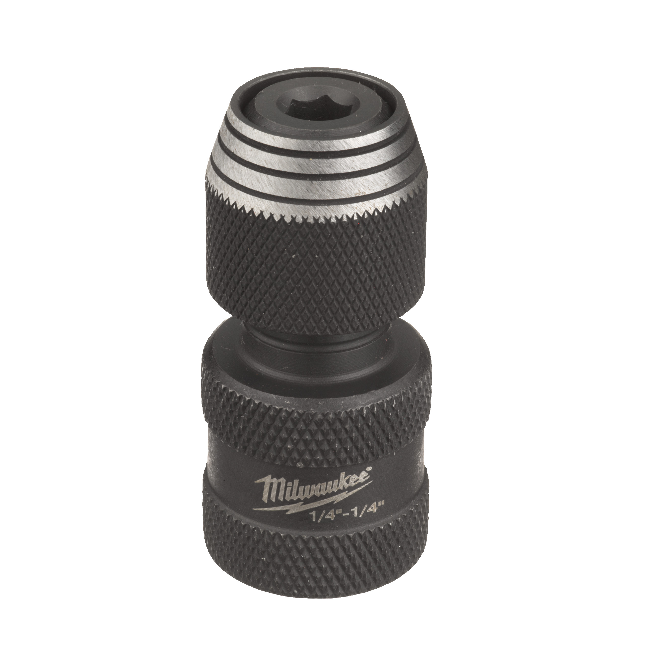 Milwaukee Adapter für Schlagnüsse 1/4" Vierkant auf Sechskant Bitadapter SHOCKWAVE 50 mm