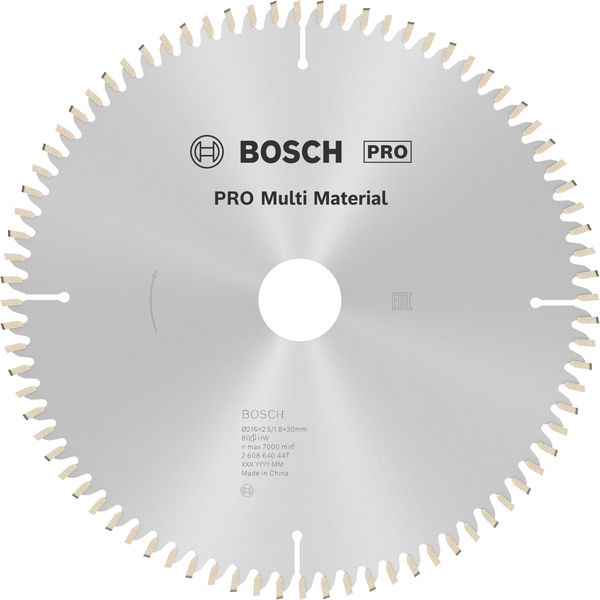 Bosch PRO&nbsp;Multi Material Kreissägeblatt, 216 x 2,5 x 30&nbsp;mm