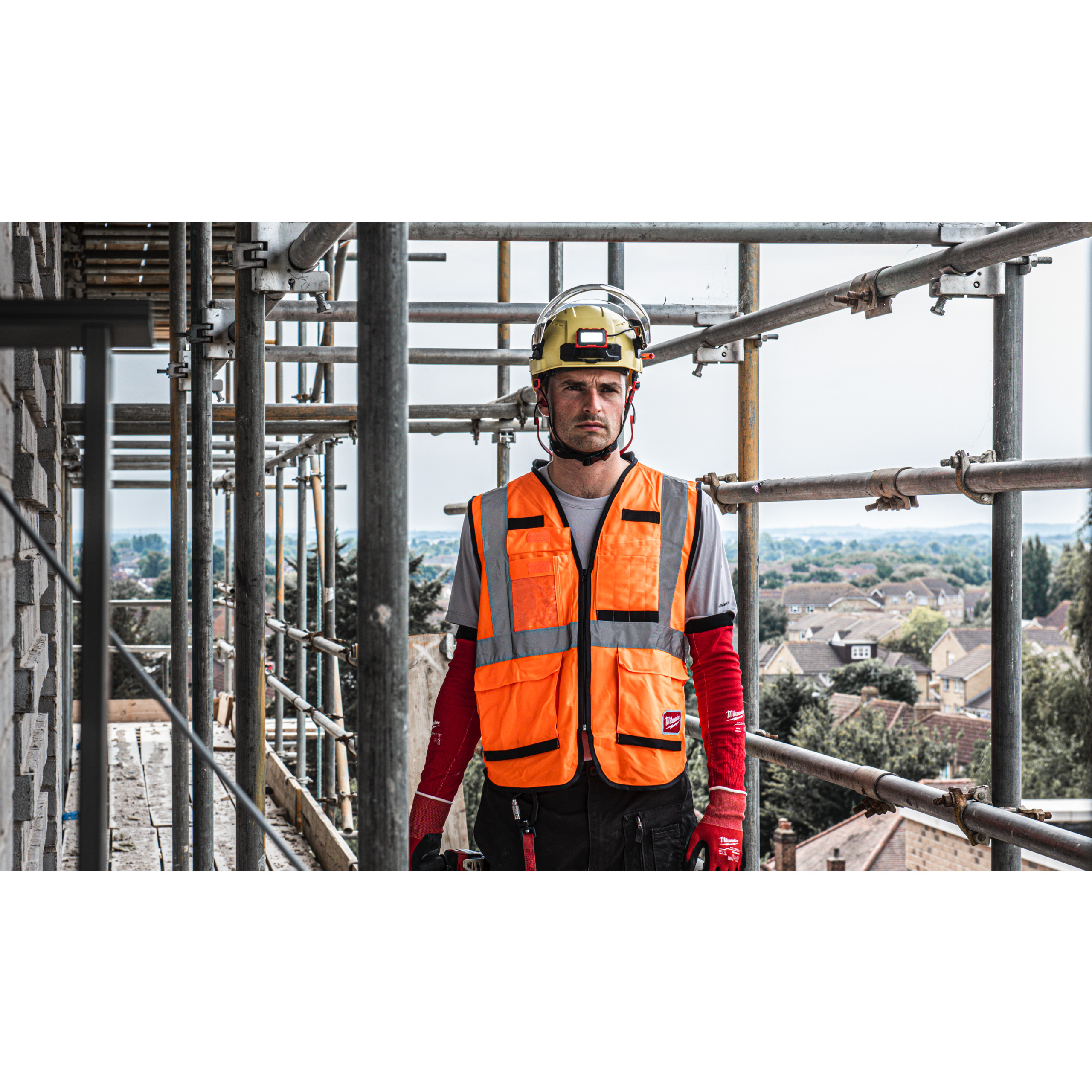 Milwaukee Industriekletterhelm gelb, belüftet BOLT 200