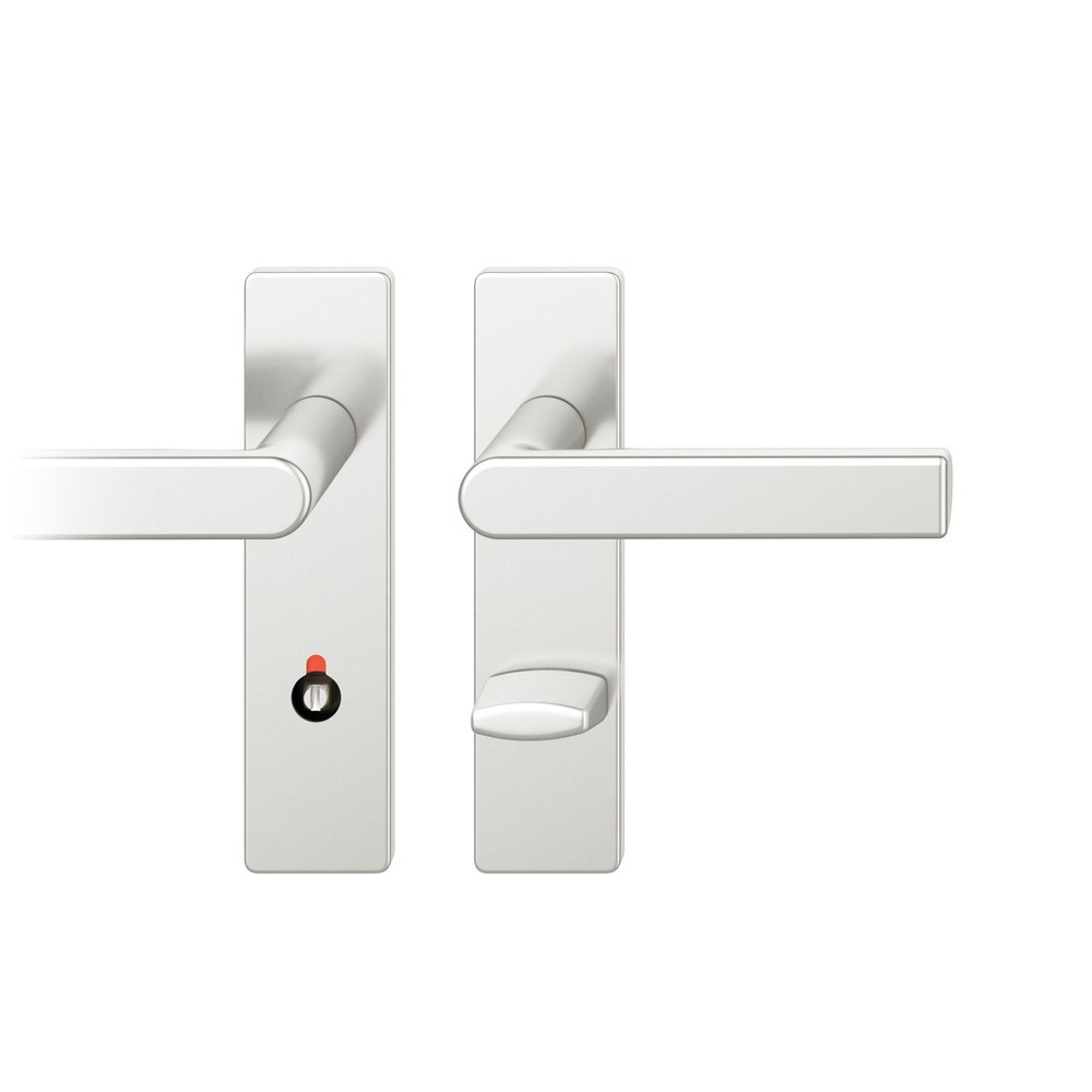 FSB Drückergarnitur mit Kurzschild 72 1244, AGL 3, Aluminium