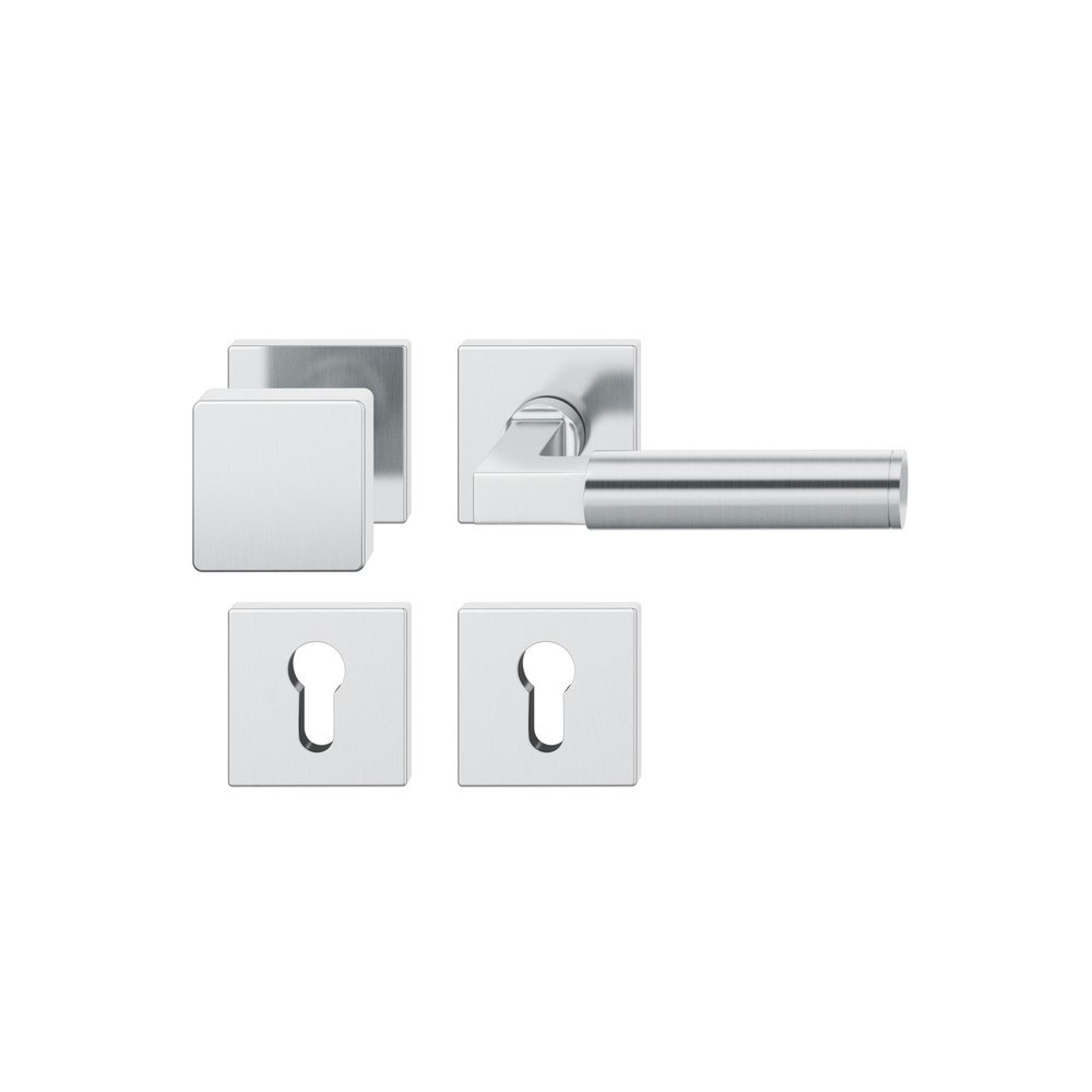 FSB Wechselgarnitur mit Rosetten 72 1102, AGL3, eckig, VK 8 mm, Edelstahl