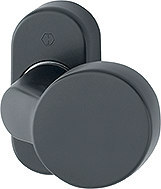 HOPPE FH Knopf auf Rosette FS-58G/44, feststehend, Aluminium