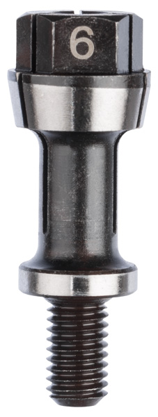 Bosch Spannzange mit Spannmutter, 6 mm, für Bosch-Geradschleifer, passend zu GGS 16