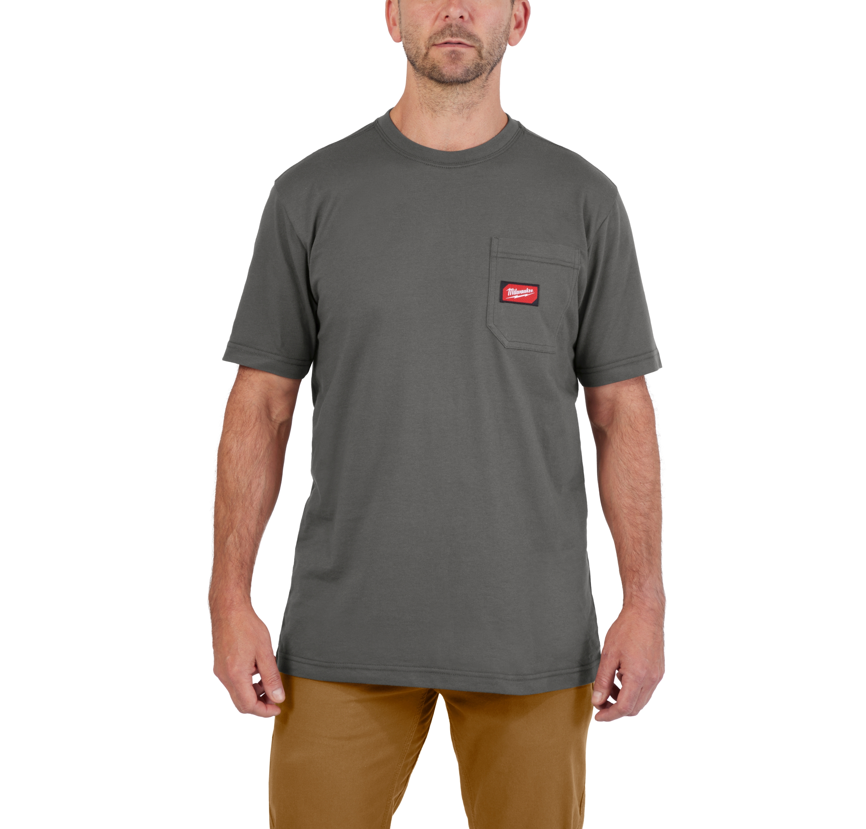 Milwaukee Arbeits-T-Shirt grau mit UV-Schutz WTSSGR-XL