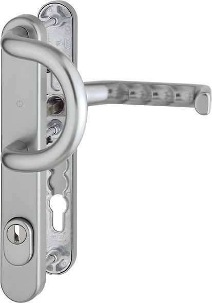 HOPPE Sicherheits-Wechselgarnitur Liverpool 538G/3359ZA/3357N/1313G,LS ov.,15mm,ES1,ZA/PZ 92/8,F9,TS 67-72