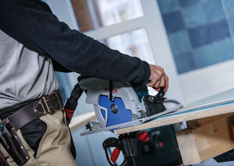 Anwendungsbild, Kreissäge, Bosch, Stichsäge, Holzwerkstoff, Arbeitsplatz