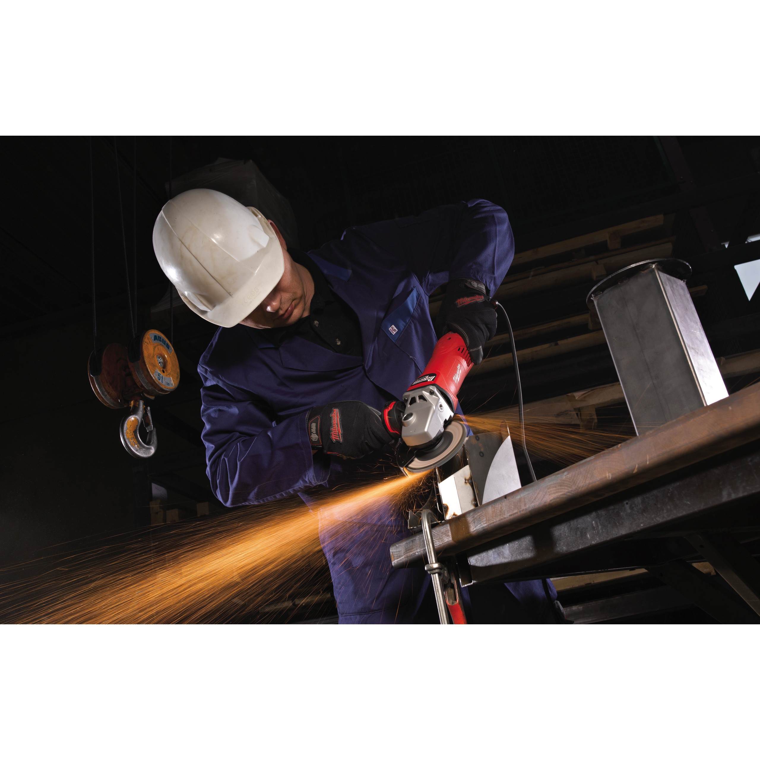 Milwaukee Winkelschleifer mit Totmannschalter AGV17-125XEProTector/Totmannschalter