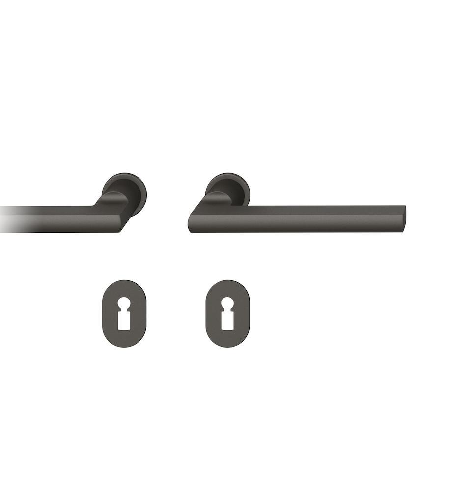 FSB Steckgriff-Drückergarnitur mit Rosetten 15 1035, rund, VK 7 mm, Aluminium