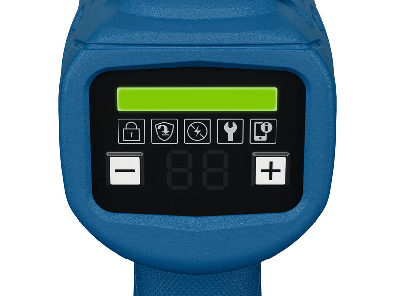 Anwendungsbild, digital display, time control, blauer schalter, armbandmessgerät, tastenfeld