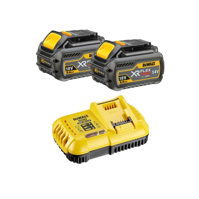Akku Starter-Kit DeWALT DCB118T2 - Ladegerät mit 2 Akkus