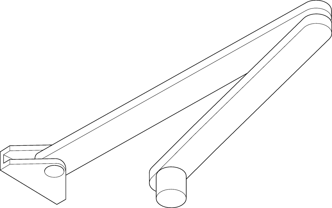 Strichzeichnung, Handlauf
