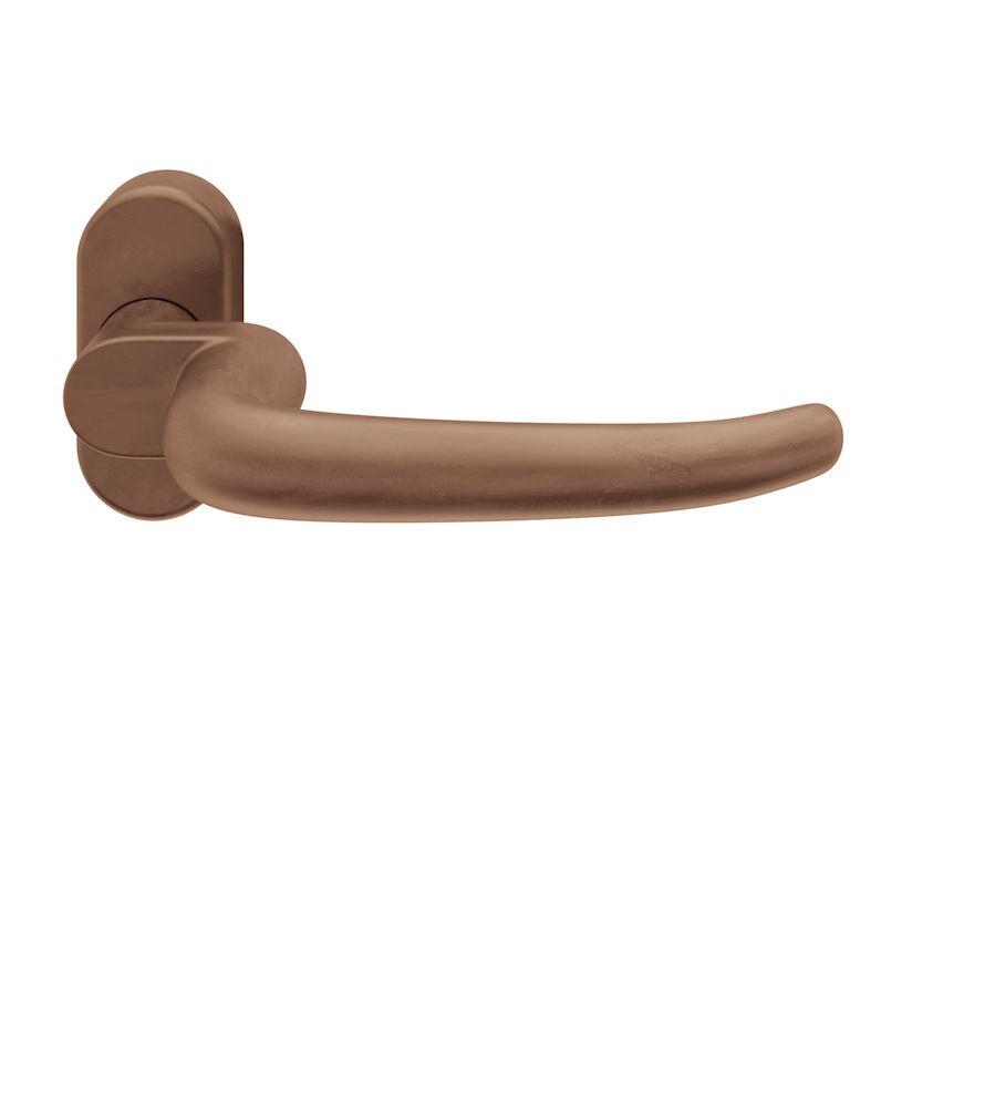 FSB Drücker-Halbgarnitur ohne Schlüsselrosette 06 1023, oval, VK 8 mm, Bronze