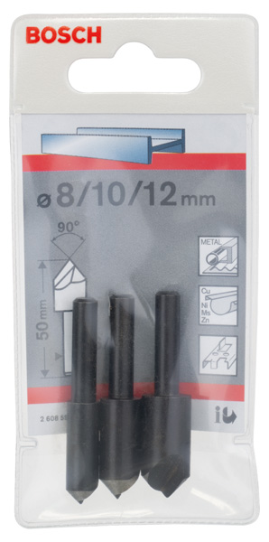 Bosch 3-tlg. Kegelsenker-Set, 68 mm