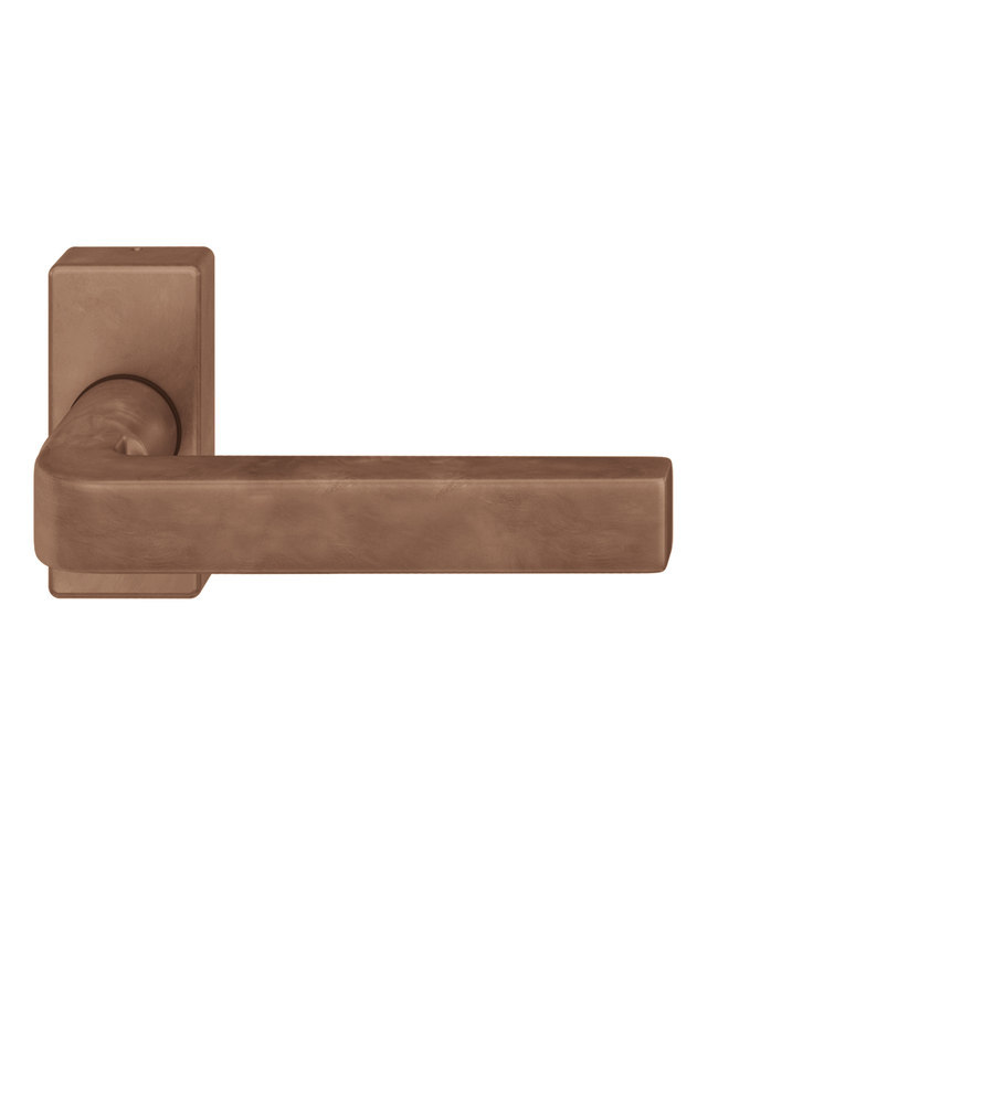 FSB FH Drücker-Halbgarnitur ohne Schlüsselrosette 09 1004, eckig, VK 9 mm, Bronze